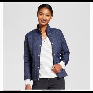 A new day - Navy quilted puffer jacket